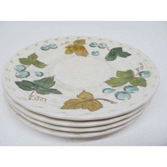 Metlox Vernon Ware Vinyard Set Of 4 Vintage 7 1/2" Salad Plates VGC 1960-1980 - Picture 8 of 9